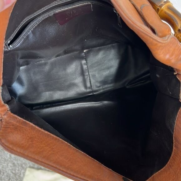 SISO Bamboo Leather Cross Strap Bag - Picture 8 of 11